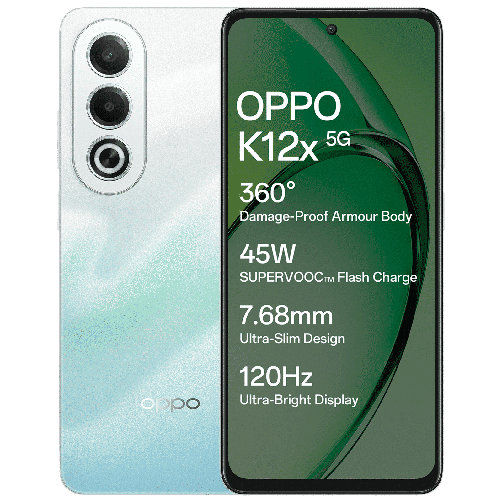 Buy oppo K12x 5G (8GB RAM, 256GB, Breeze Blue) Online - Croma